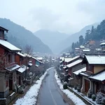 Sapa town in winter