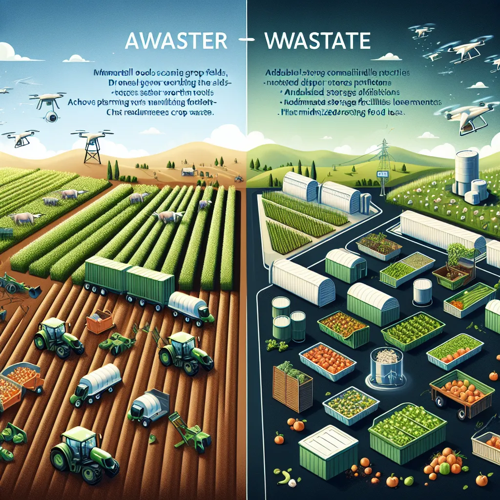 Smart agriculture reducing food waste