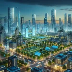 Smart city energy efficiency concept