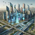 Smart city planning concept