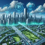 Smart city reducing urban pollution