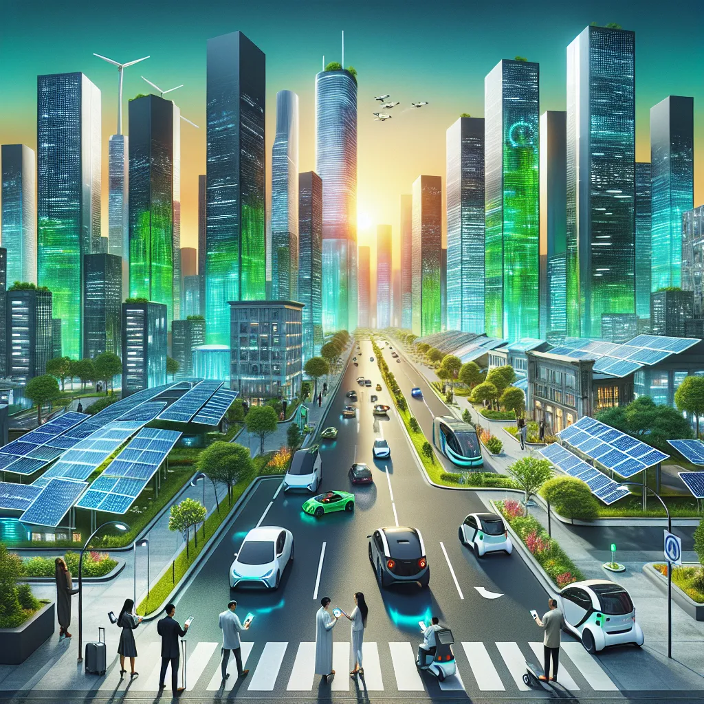 Smart city promoting sustainable living