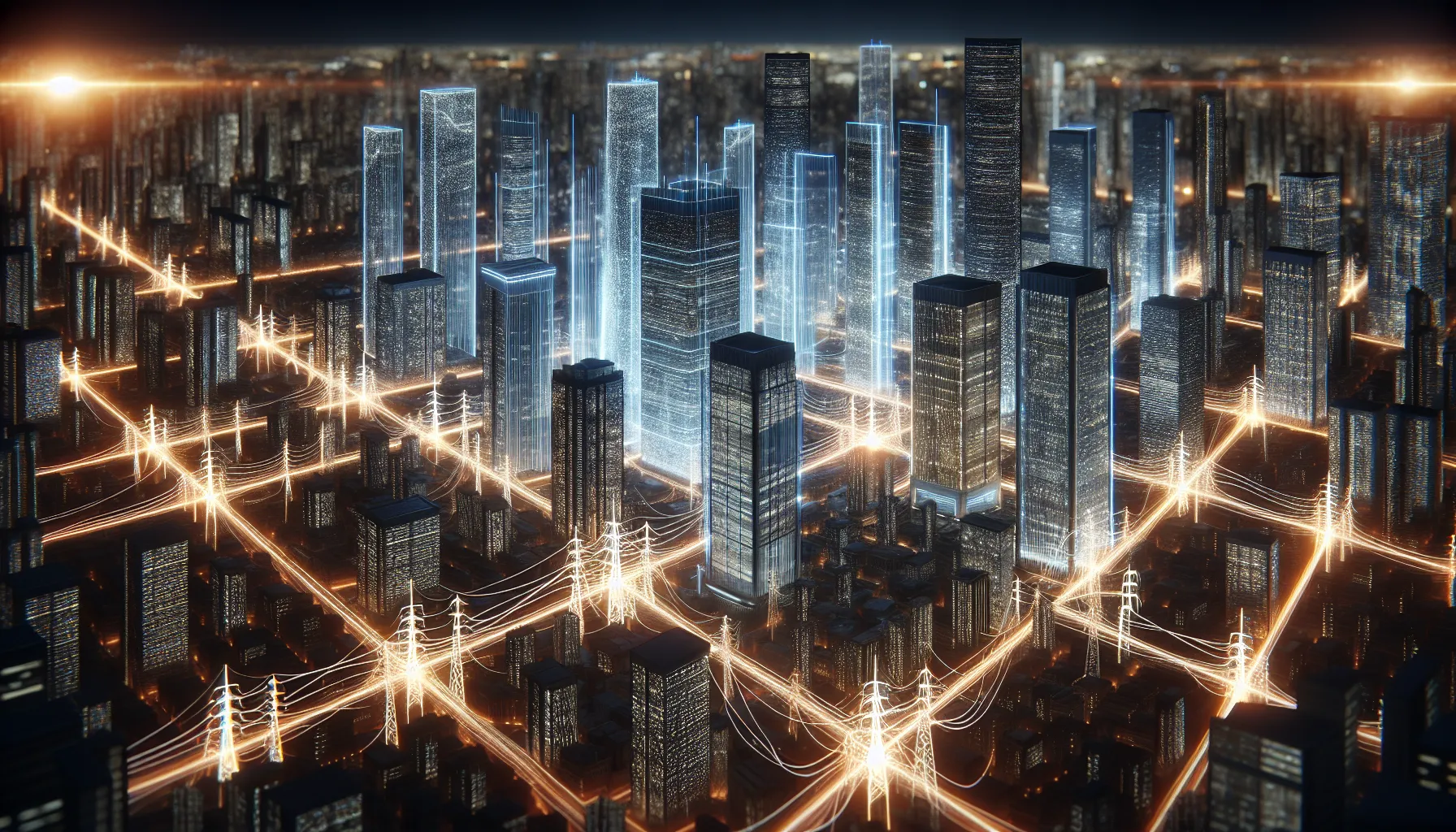 Smart grid technology in a modern city