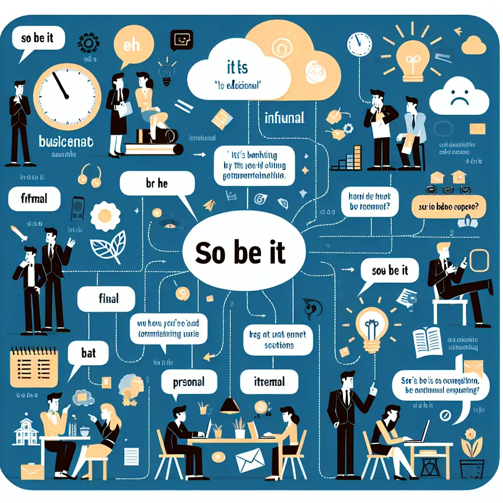 Using &quot;So Be It&quot; in Various Contexts