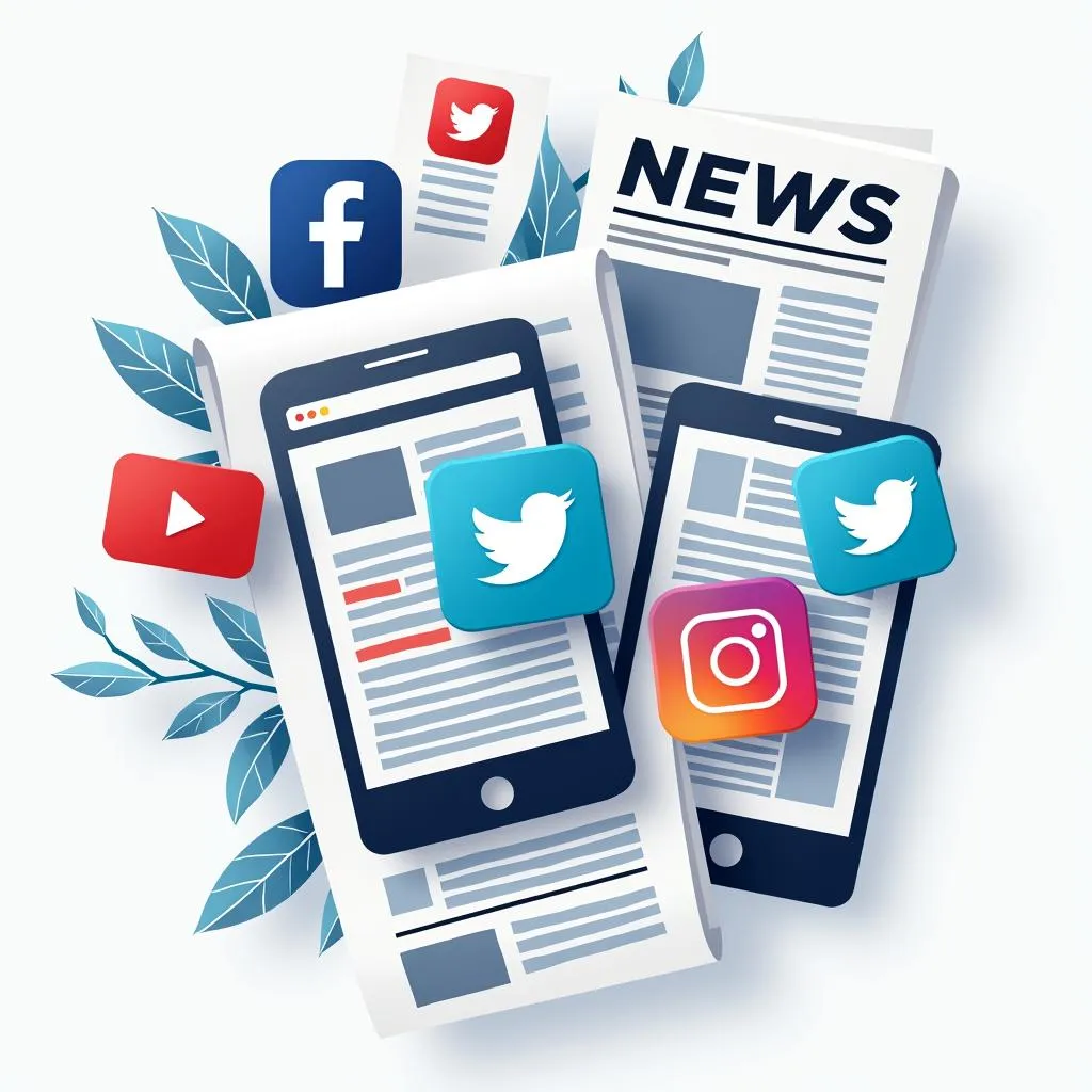 Social media platforms influencing news consumption habits