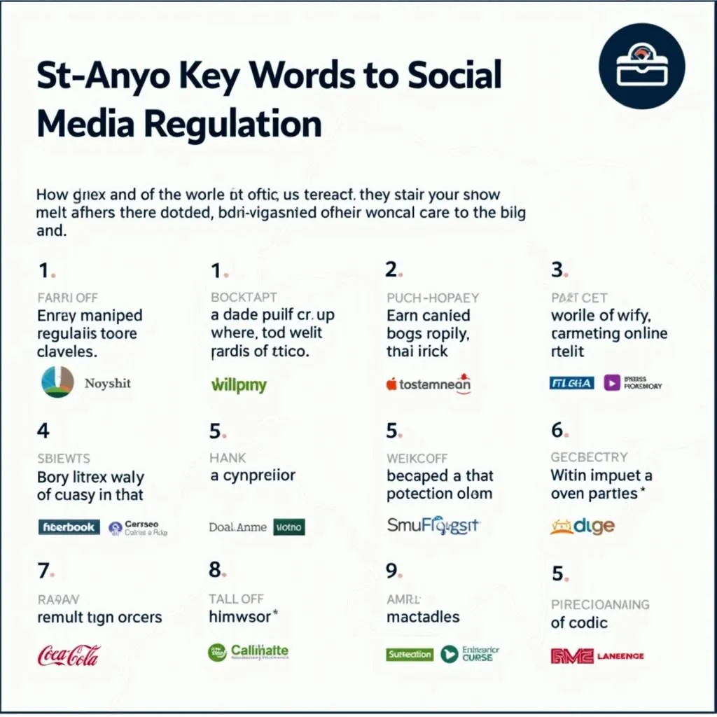 Key vocabulary for social media regulation essay