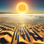 solar farm in the desert