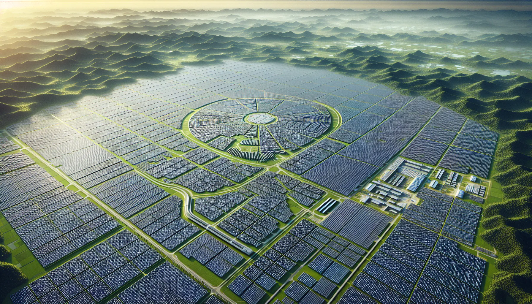 Large-scale solar farm