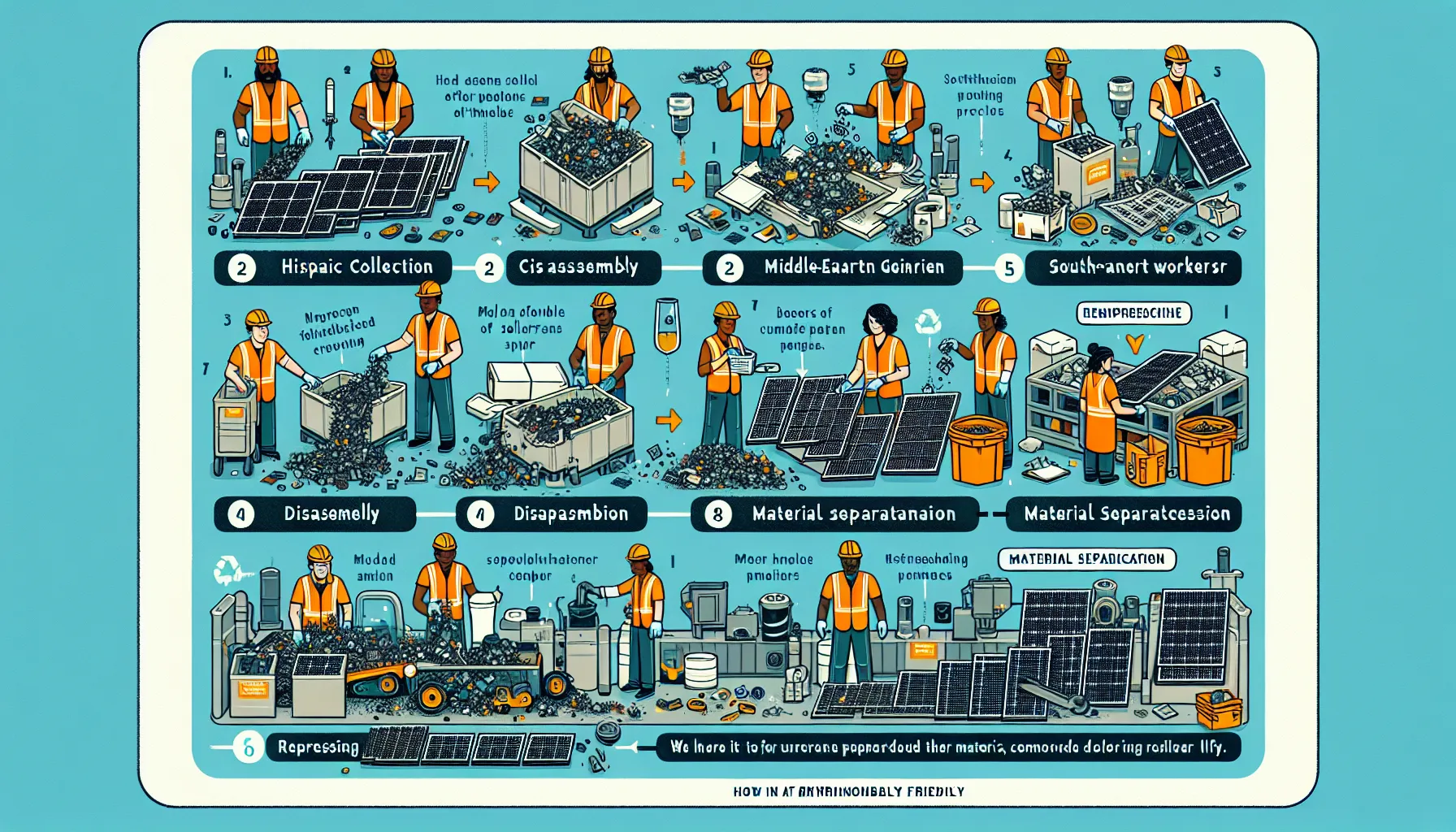 Solar panel recycling process