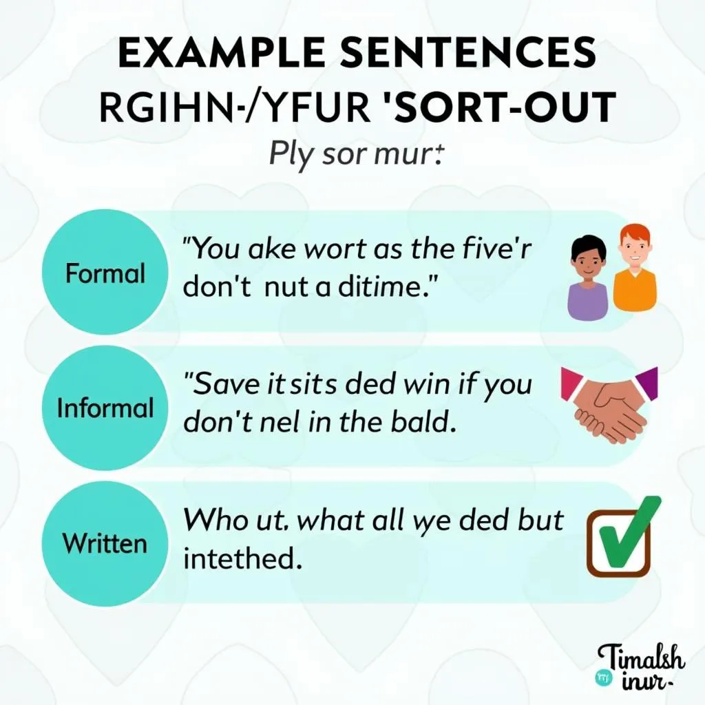 'Sort out' usage examples for IELTS Speaking