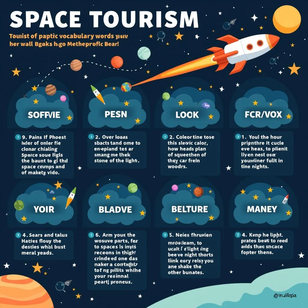 Key vocabulary for space tourism and scientific research