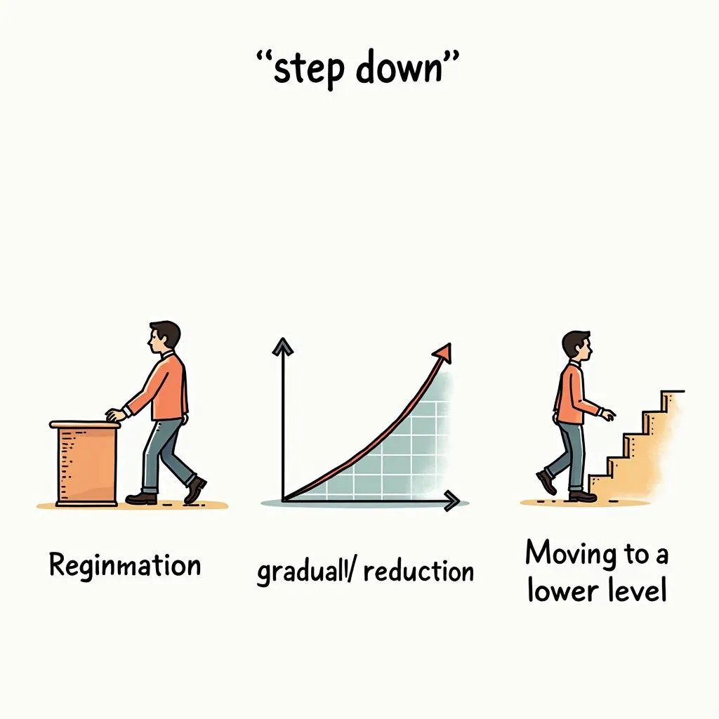 Visualizing 'step down' for better memorization