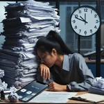 Workplace pressure causing stress in modern life