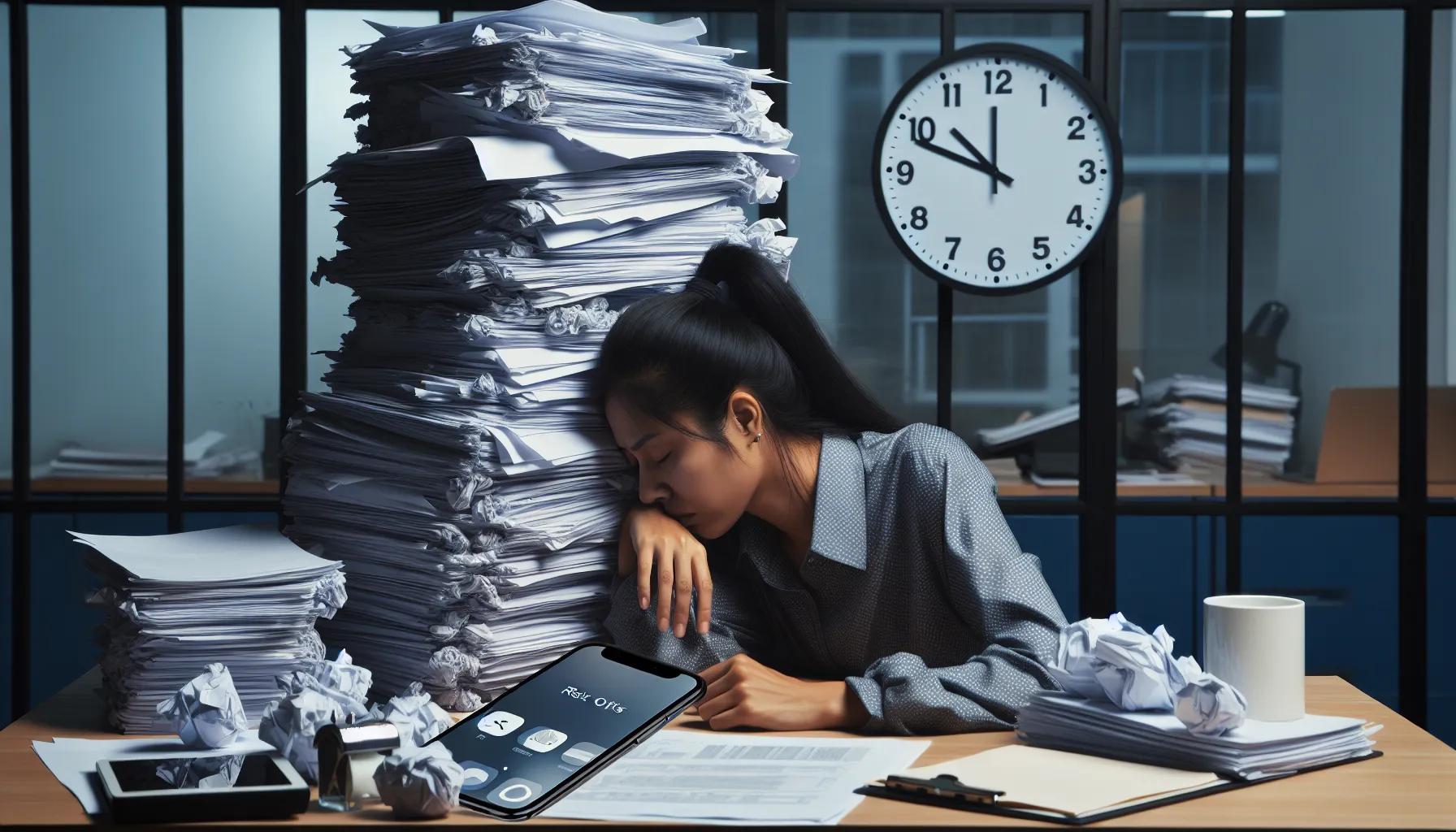 Workplace pressure causing stress in modern life