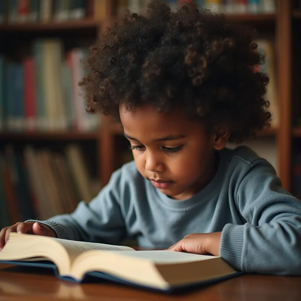 Student Reading a Book