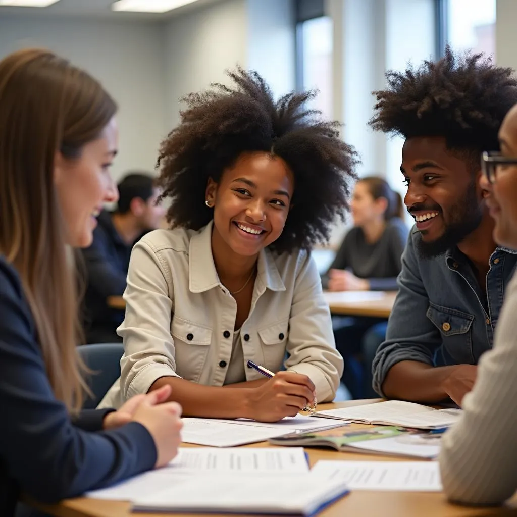 Students Discussing Different Cultures