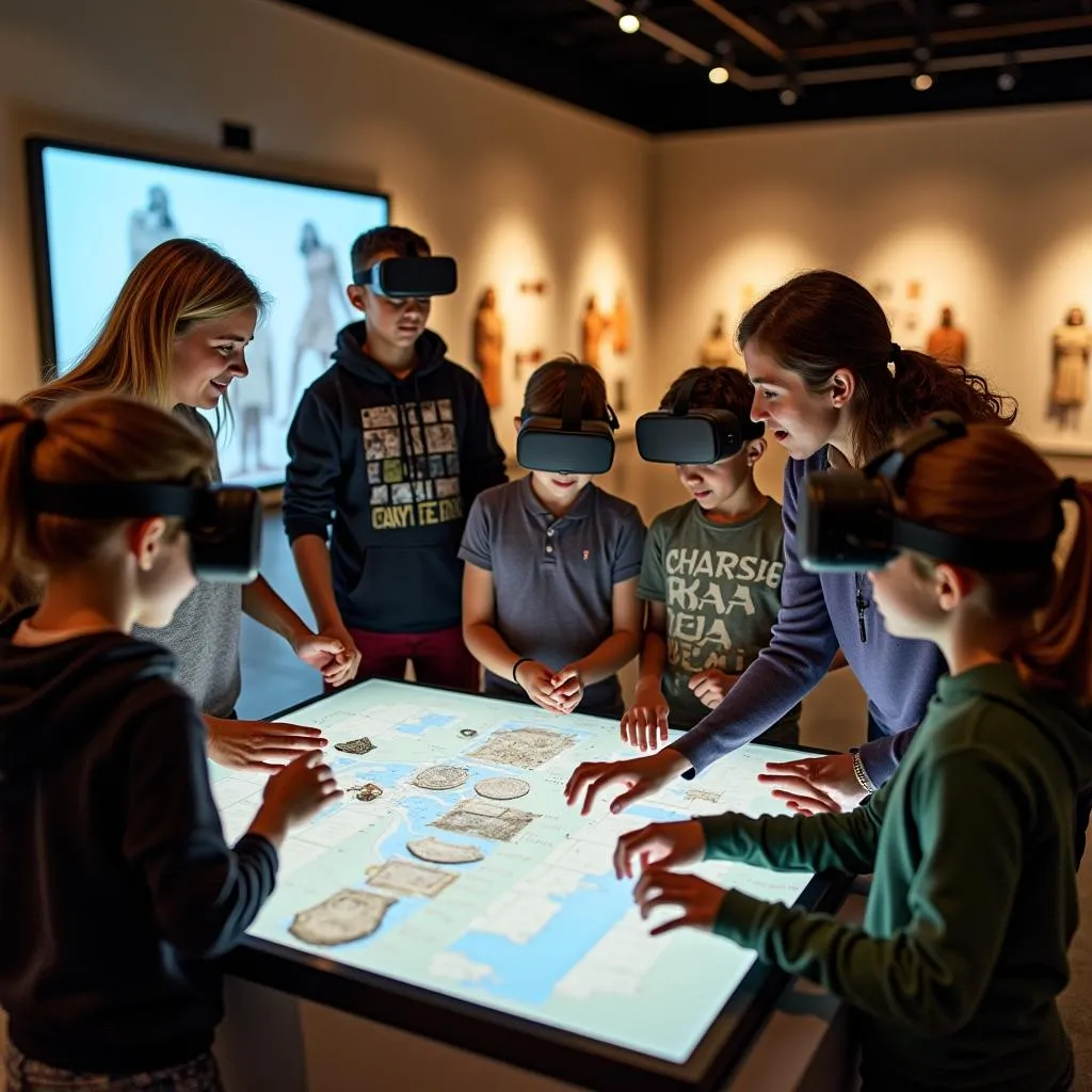 Interactive museum learning for students