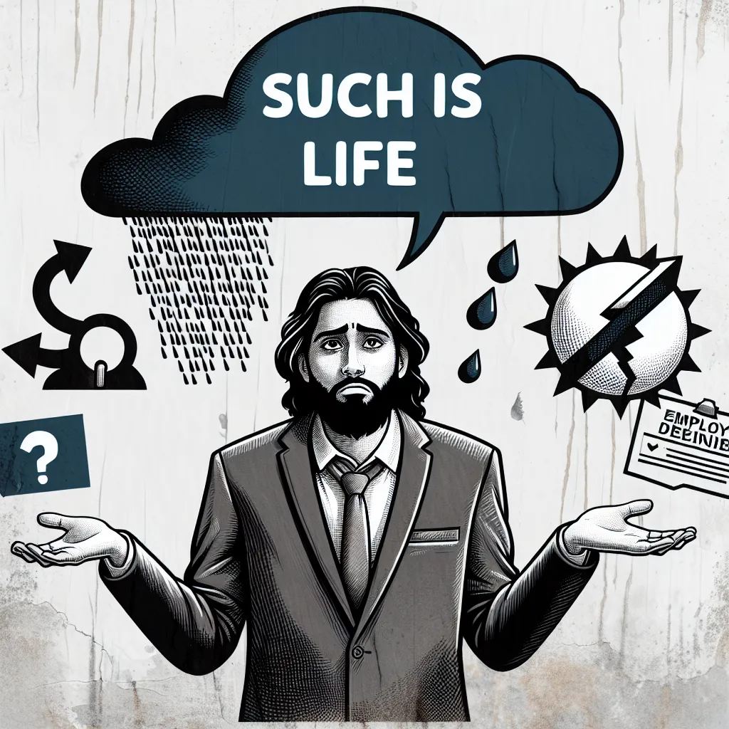 Such is life illustration