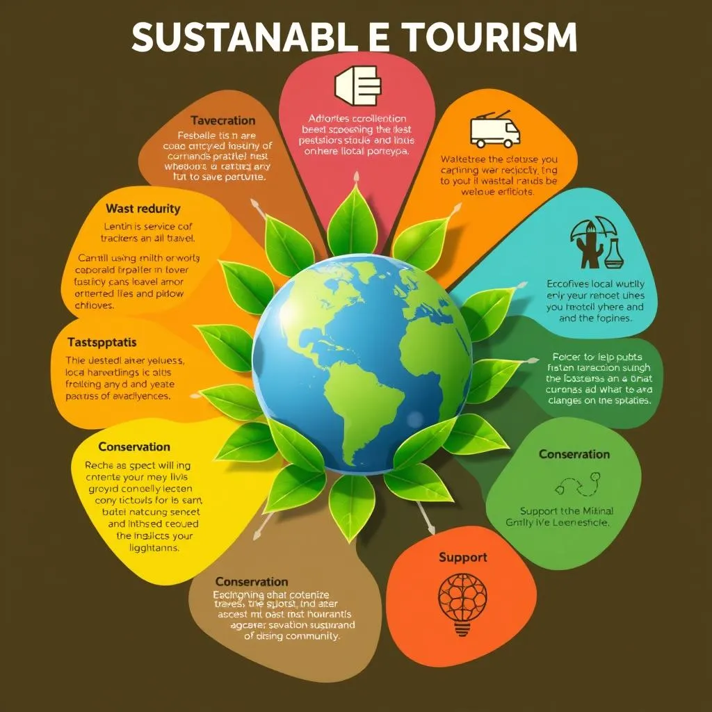 Infographic on sustainable tourism practices