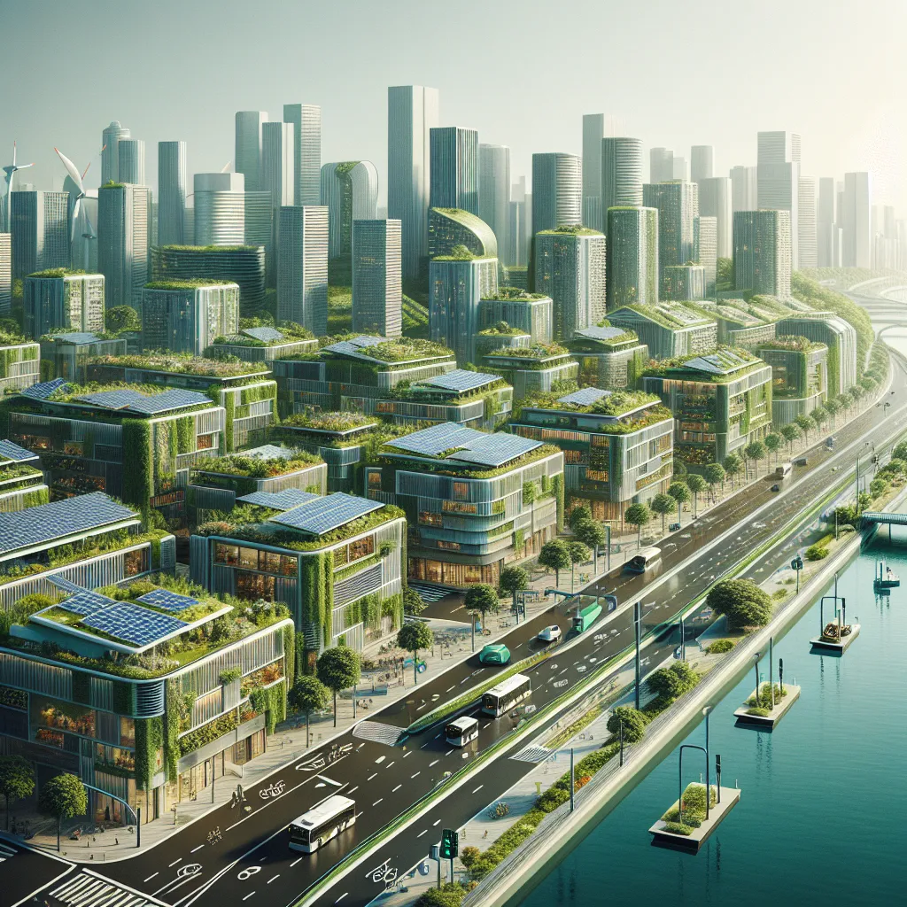 Sustainable urban planning concept