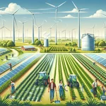 Sustainable farming practices using green energy