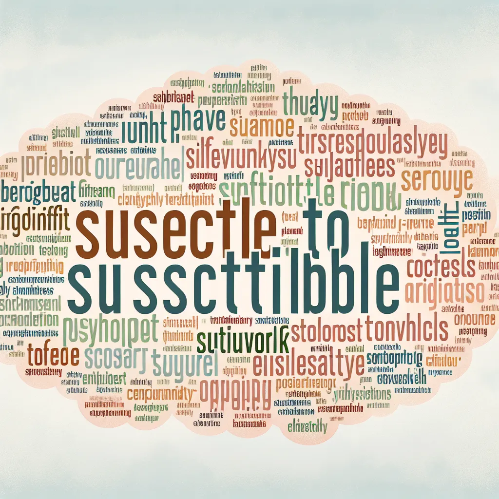 Synonyms for Susceptible