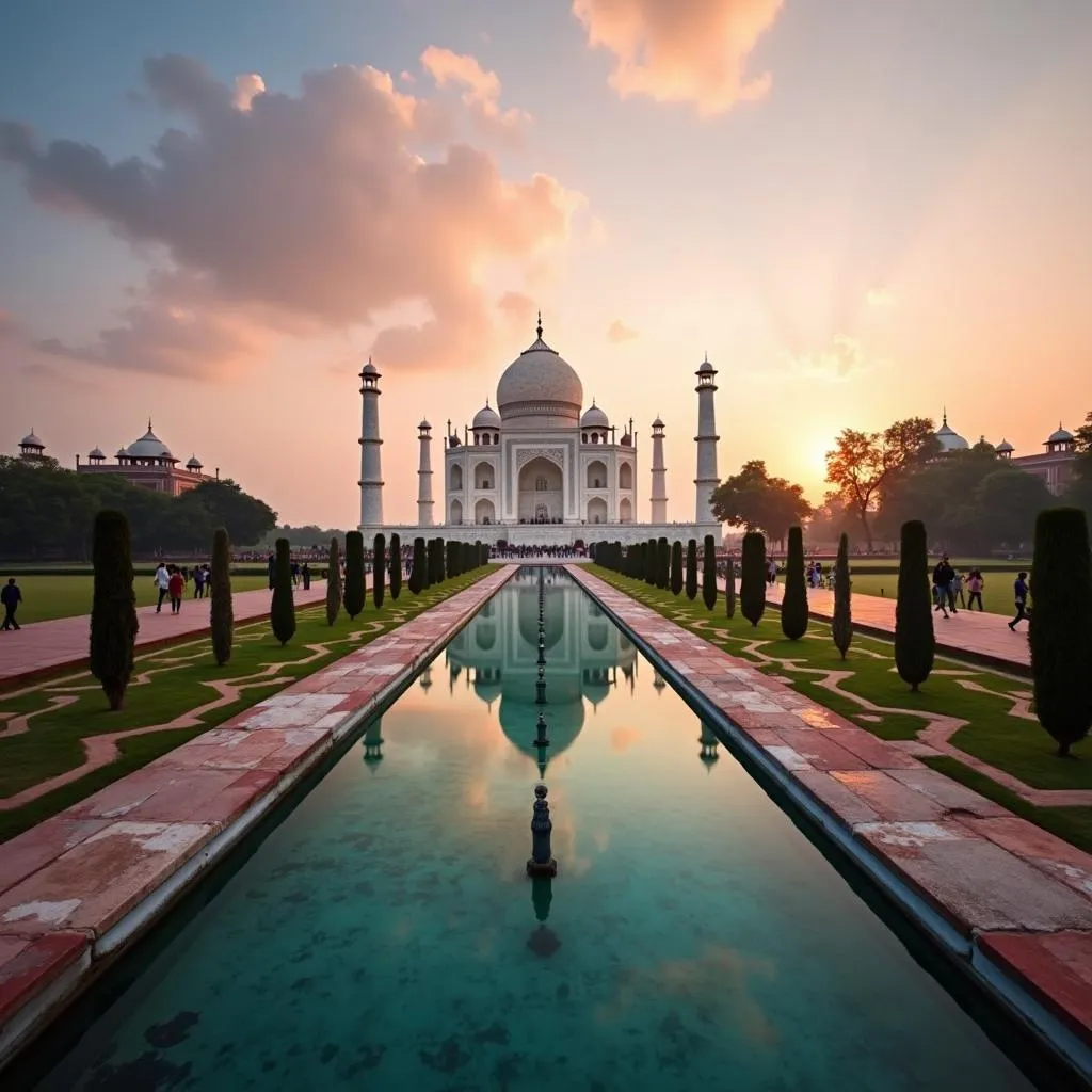 Taj Mahal in Agra, India - Famous Landmark