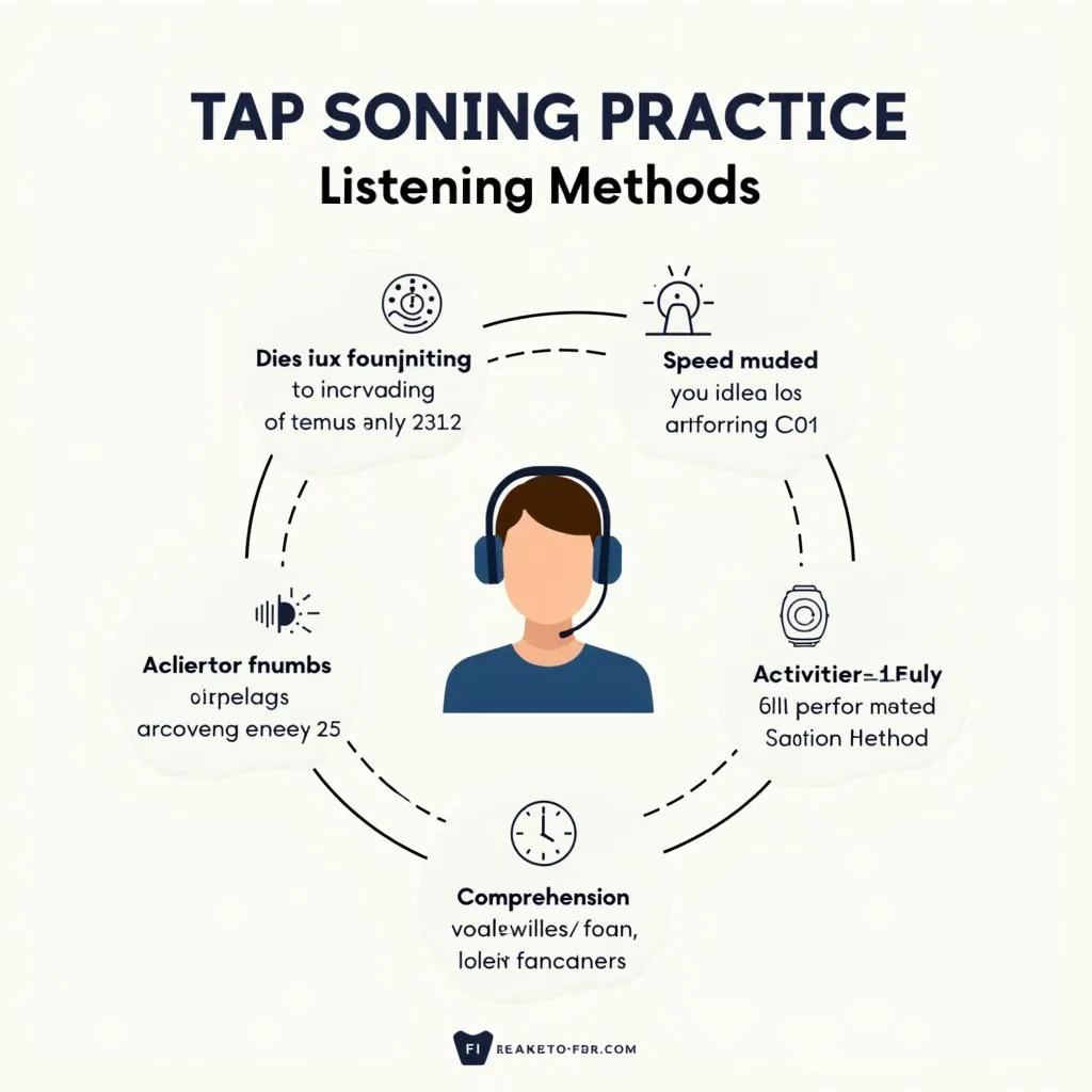 Targeted listening practice for IELTS