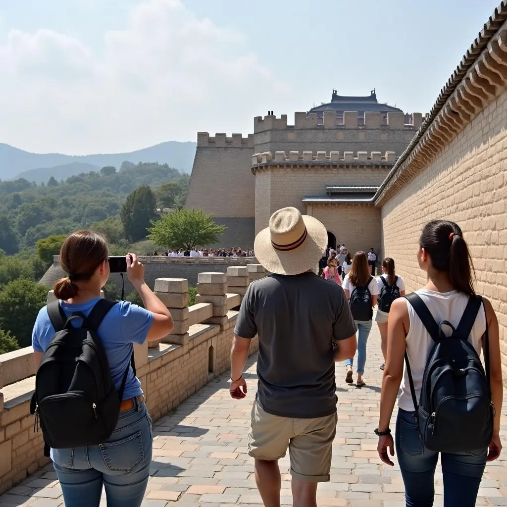 Tourists visiting the Imperial Citadel