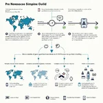 Infographic showing the impact of trade tariffs on global supply chains