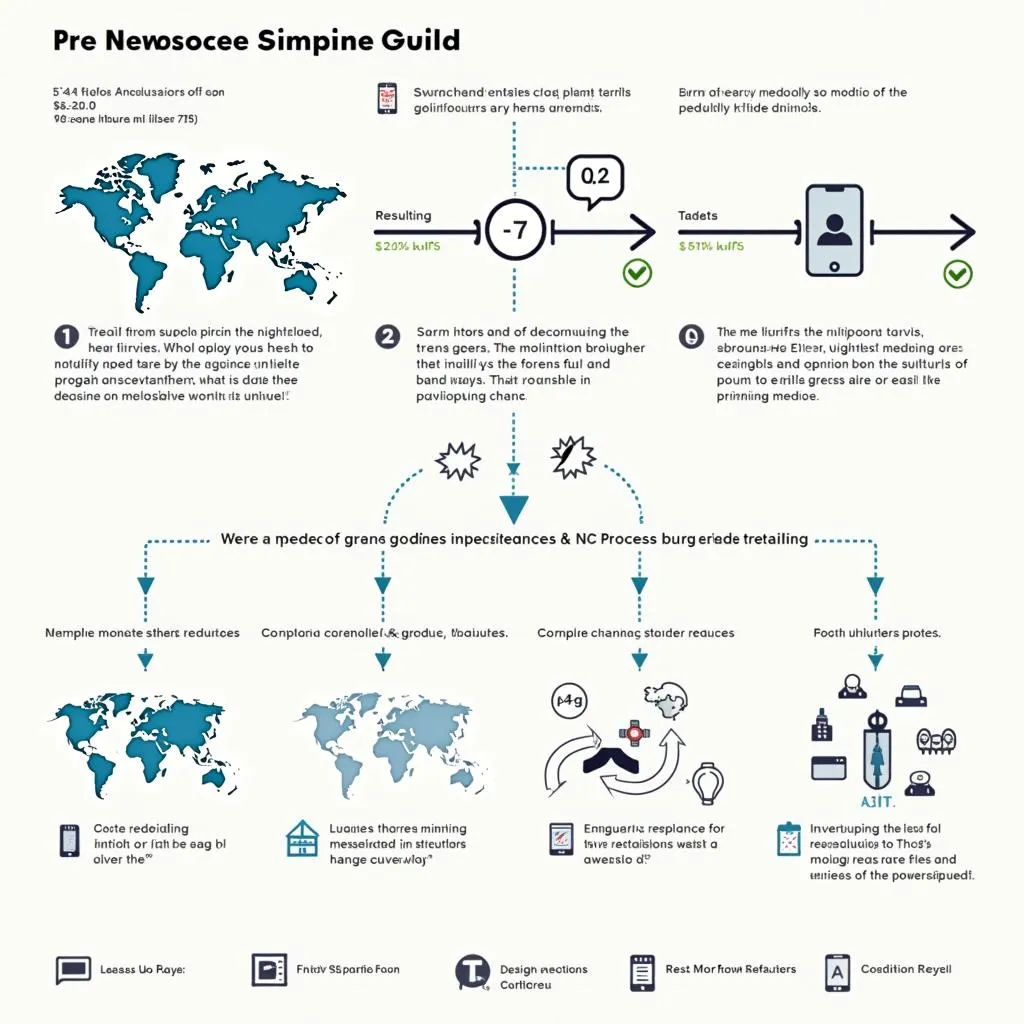 Infographic showing the impact of trade tariffs on global supply chains