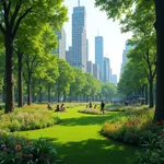 Urban green spaces and their environmental benefits