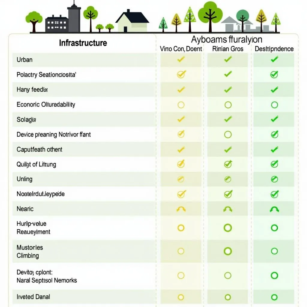 Urban vs Rural Development Comparison