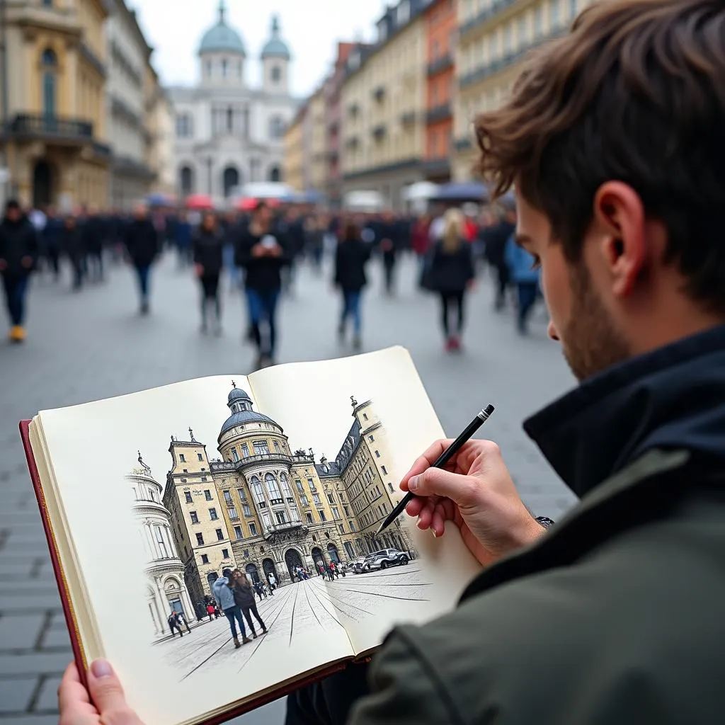 Urban sketching: Capturing cityscapes in a sketchbook