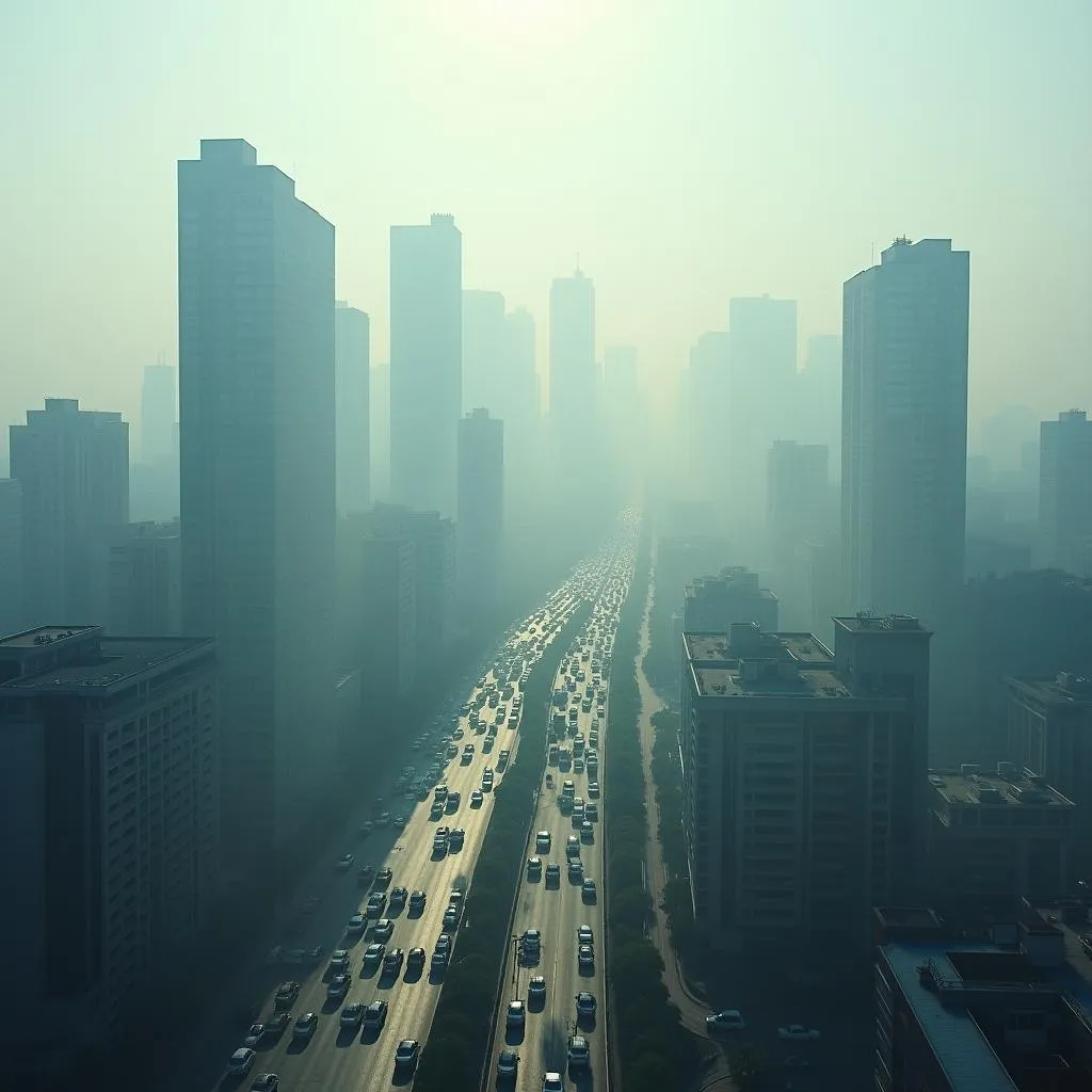 Urban sprawl and air pollution