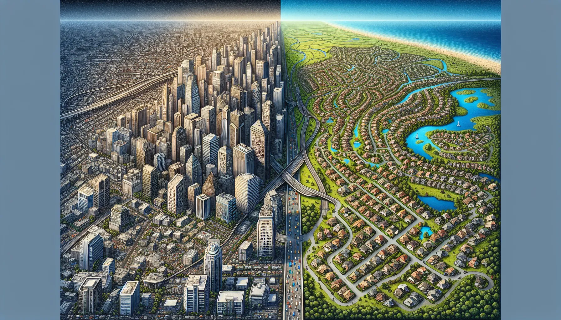 Urban sprawl impact on city infrastructure