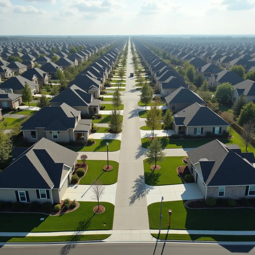 Urban sprawl and social isolation