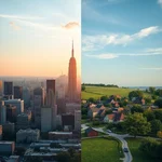 Comparing urban and rural living