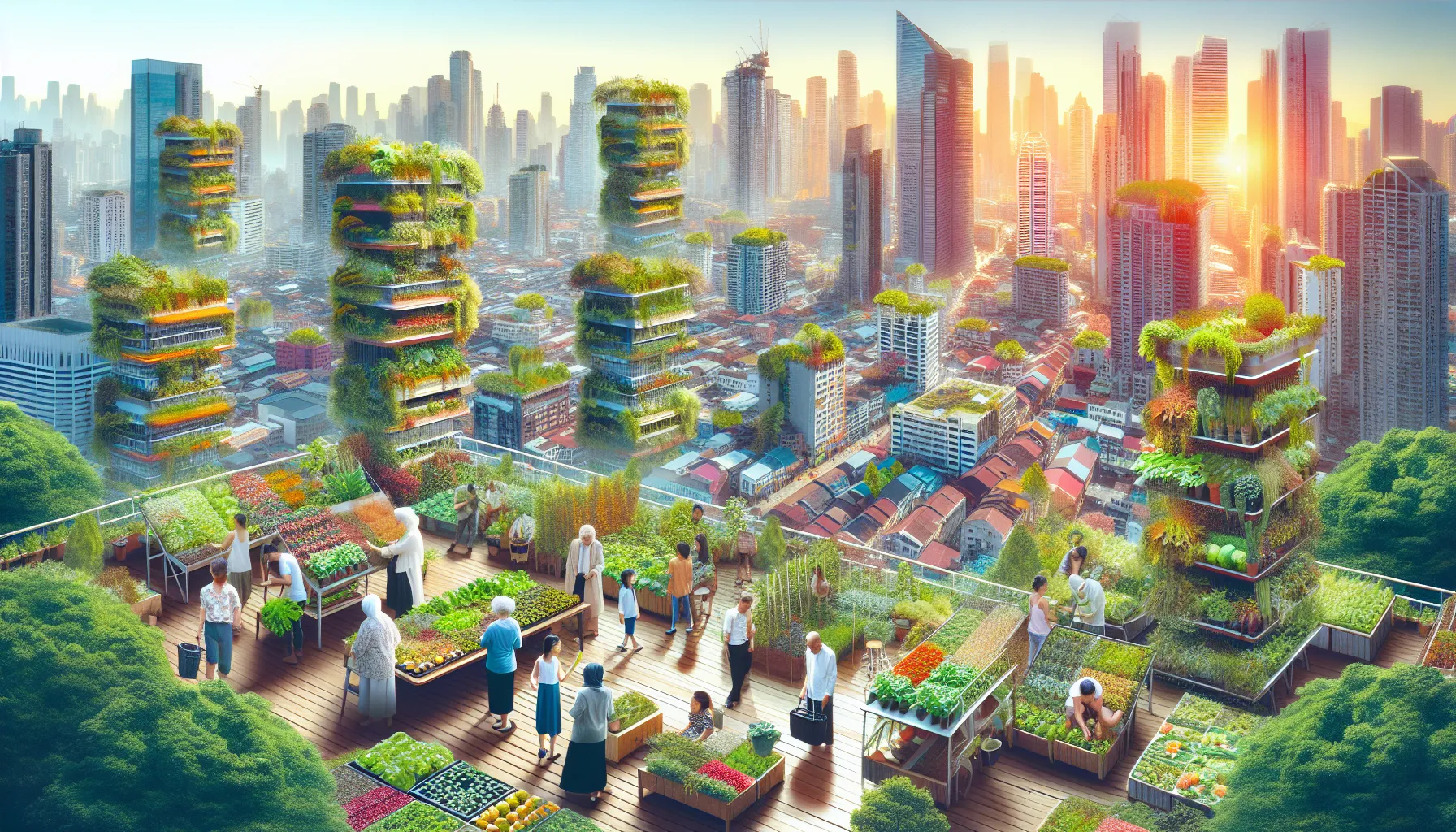 Urban farming benefits for cities