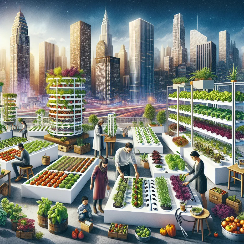 Urban farming illustration