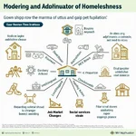 Impact of urbanization on homelessness factors