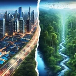 Urbanization impact on natural resources