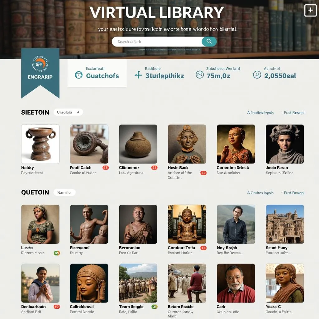 Virtual library providing access to cultural knowledge