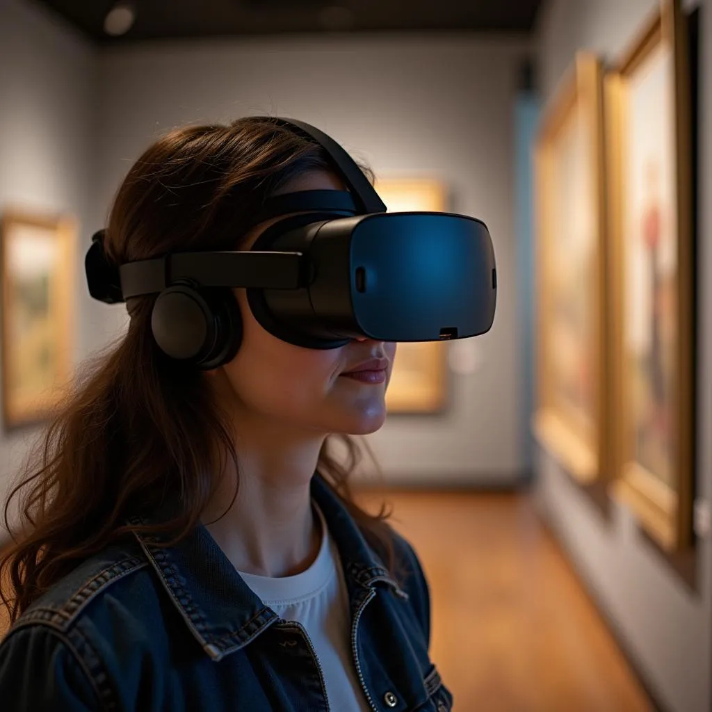 Virtual Museum Tour with VR Headset