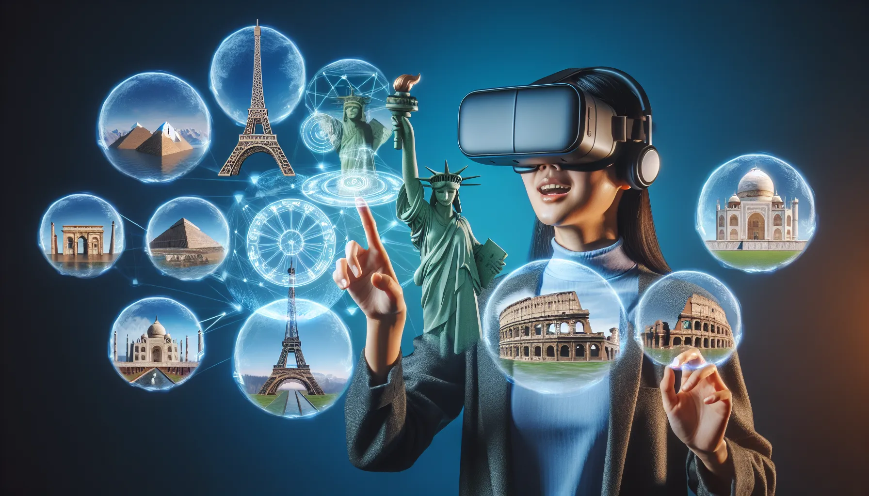 Virtual reality enhancing global tourism