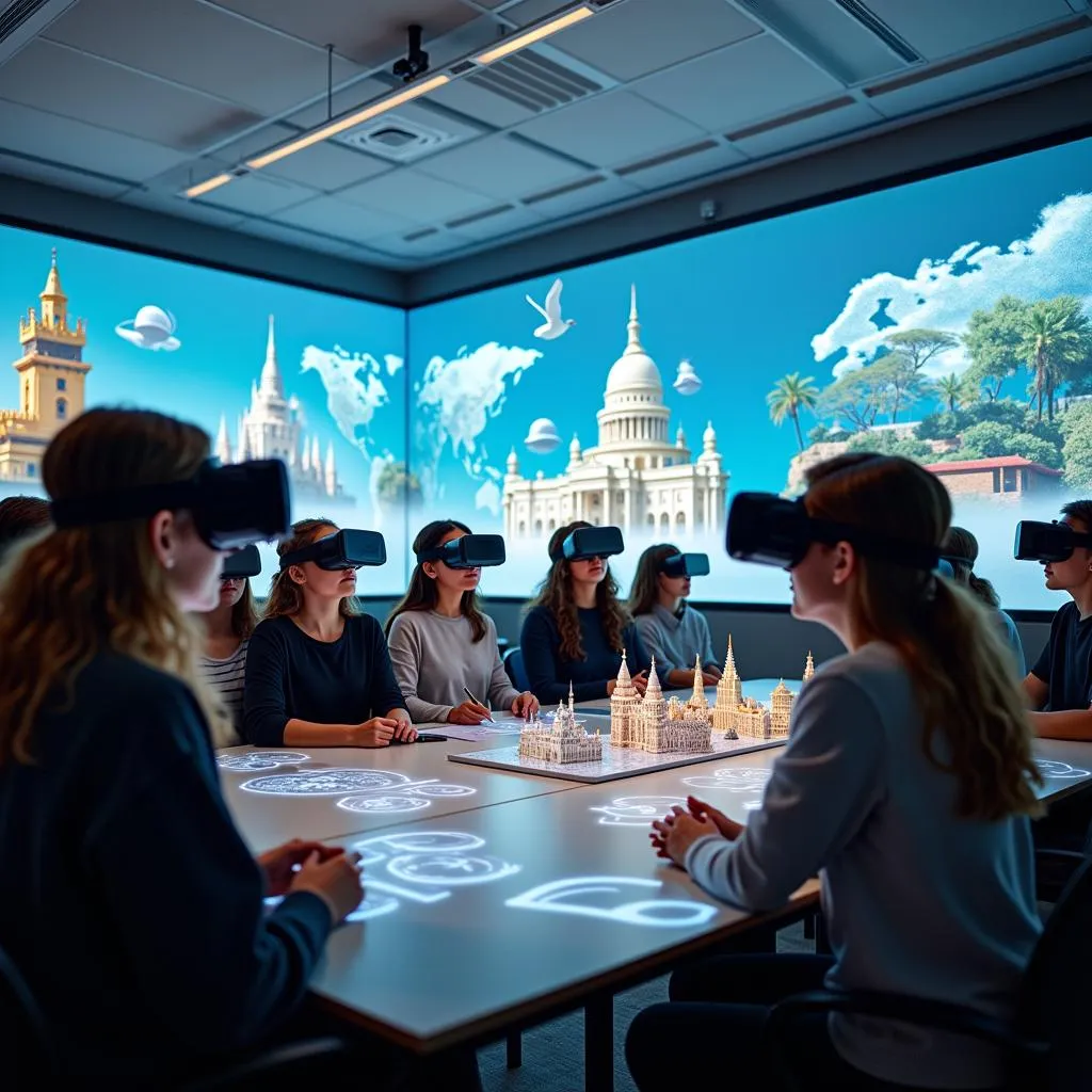 Virtual reality enhancing global classroom experiences