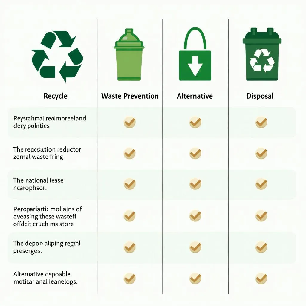 Comparison of waste reduction methods