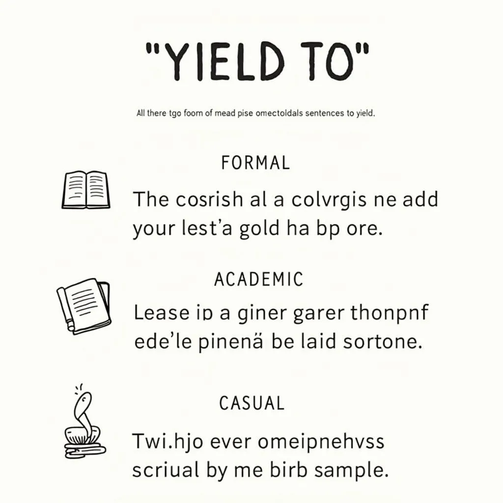 Contextual usage of 'yield to' in IELTS