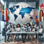 Young professionals working abroad