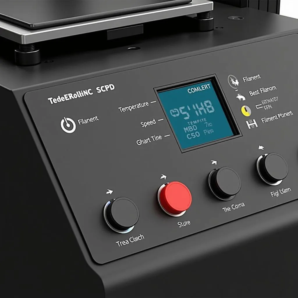 Complex settings of a 3D printer